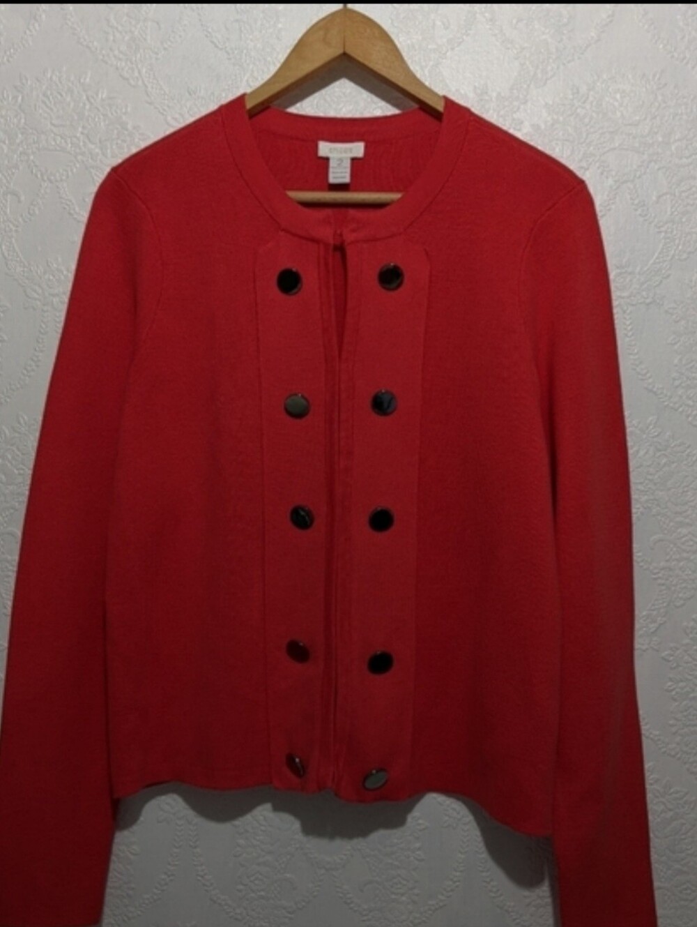 Chico's Military Style Cardigan size Large
